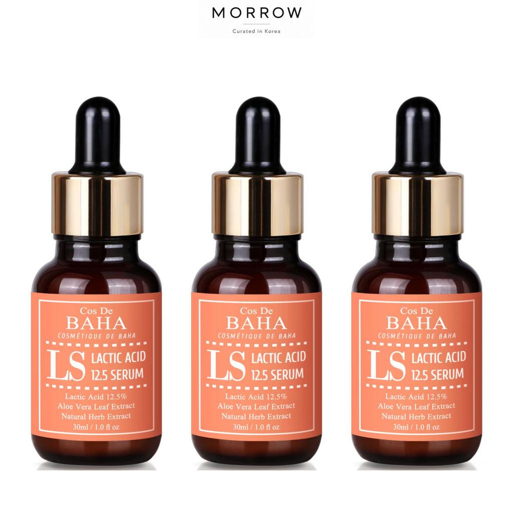 Cos De BAHA LS Lactic Acid 12.5% AHA Exfoliating Peeling Serum for Smoother Skin 30ml