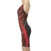 Arena Racing Spats Half for Black X Red S One-Piece (Open Back, Leg) Women, (BKRD)