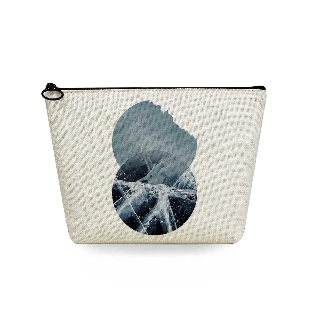 Women Geometric figure Print Cosmetic Bag Toiletries Organize Travel Storage Case 6720 KTB