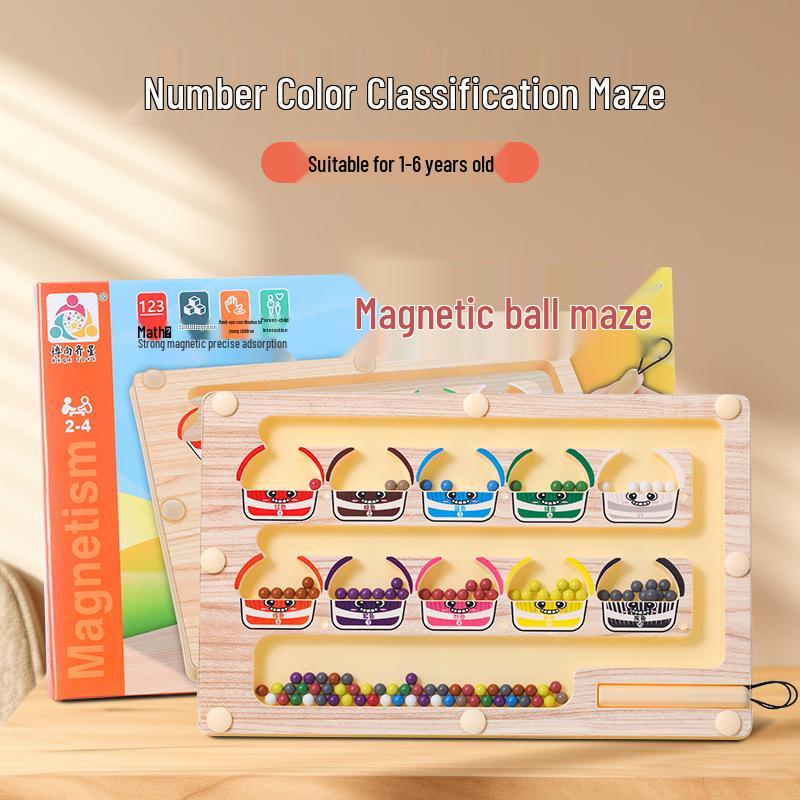 Children s Magnetic Maze Toy for Spatial Logic and Early Education