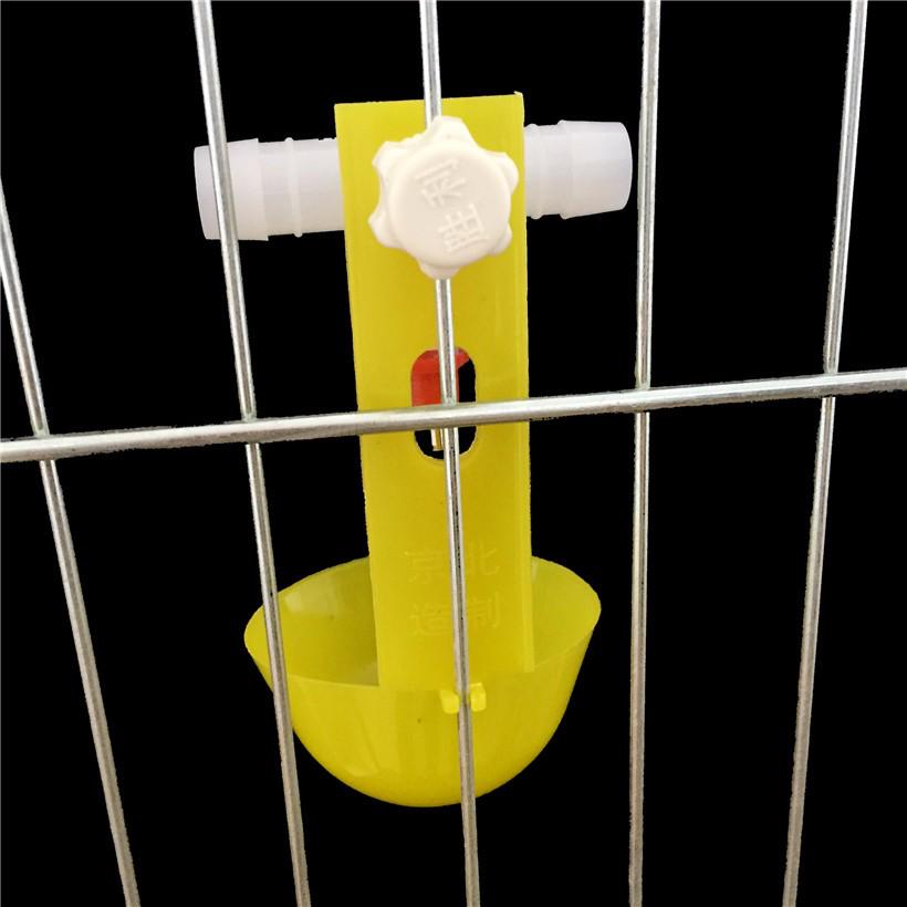5 Sets Chicken Water Bowl Hanging Bird Drinking Cup Steel Columns Drinking 360 Degree Chicken Tools
