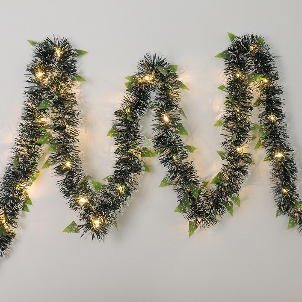 

LED Christmas Ribbon Lights Artificial Cedar Needles Luminescence Ribbon Home Style 11