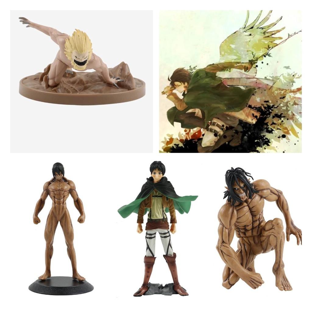 Collectible Attack On Titan Statue Allen Yeager Kneeling Figure 25cm Pvc