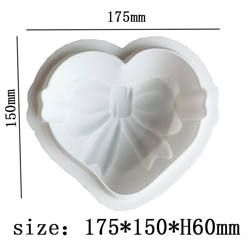 Silicone Single Bow Love Cake Mould Ice Cream Jelly Pudding Soap Mousse Cake Mould