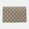 [Pre-Owned] Dionysus Tiger Head Buckle Logo Beige Lining GG High-Quality Synthetic Canvas WOC Wallet Crossbody Shoulder Bag - Very Good #1ISNWY8