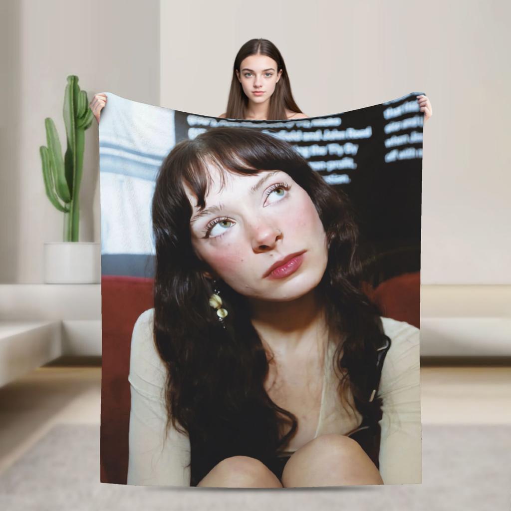 Holly Humberstone Cruel World Flannel Blanket  Super Warm Throw Blanket for Home Decor Street Trend Bedspread Sofa Bed Cover