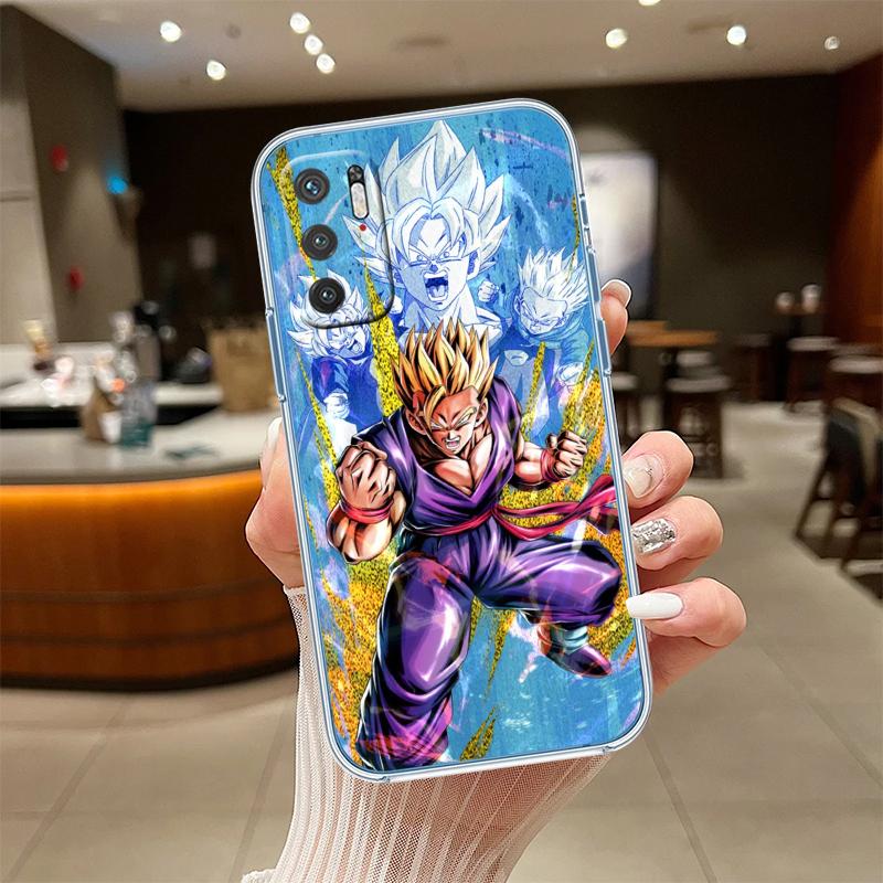 RE25 Dragon Ball Gohan Transparent Phone Case for Motorola Moto G7 G8 G9 G84 G85 G73 G24 G15 Z2 Play Power Plus