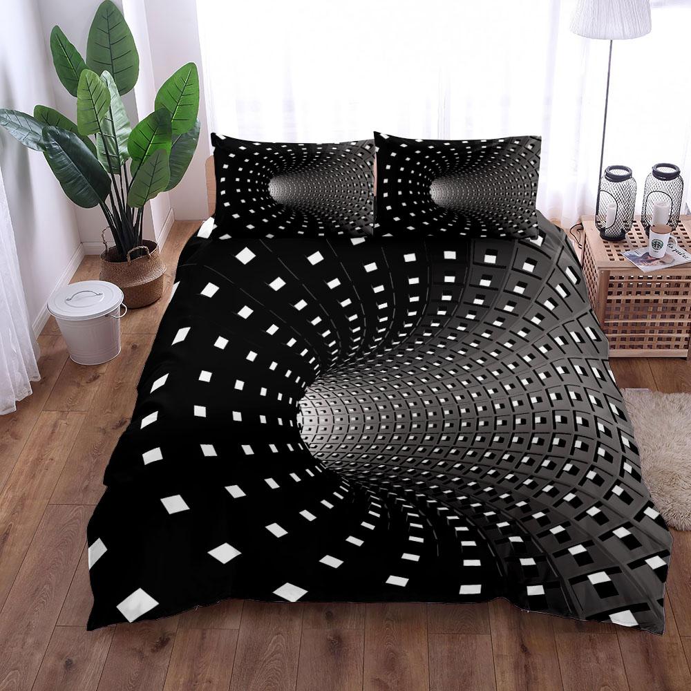 Comforter Magical Space Optical Art Bedding Set Single Twin Double Queen King Cal King Size Set