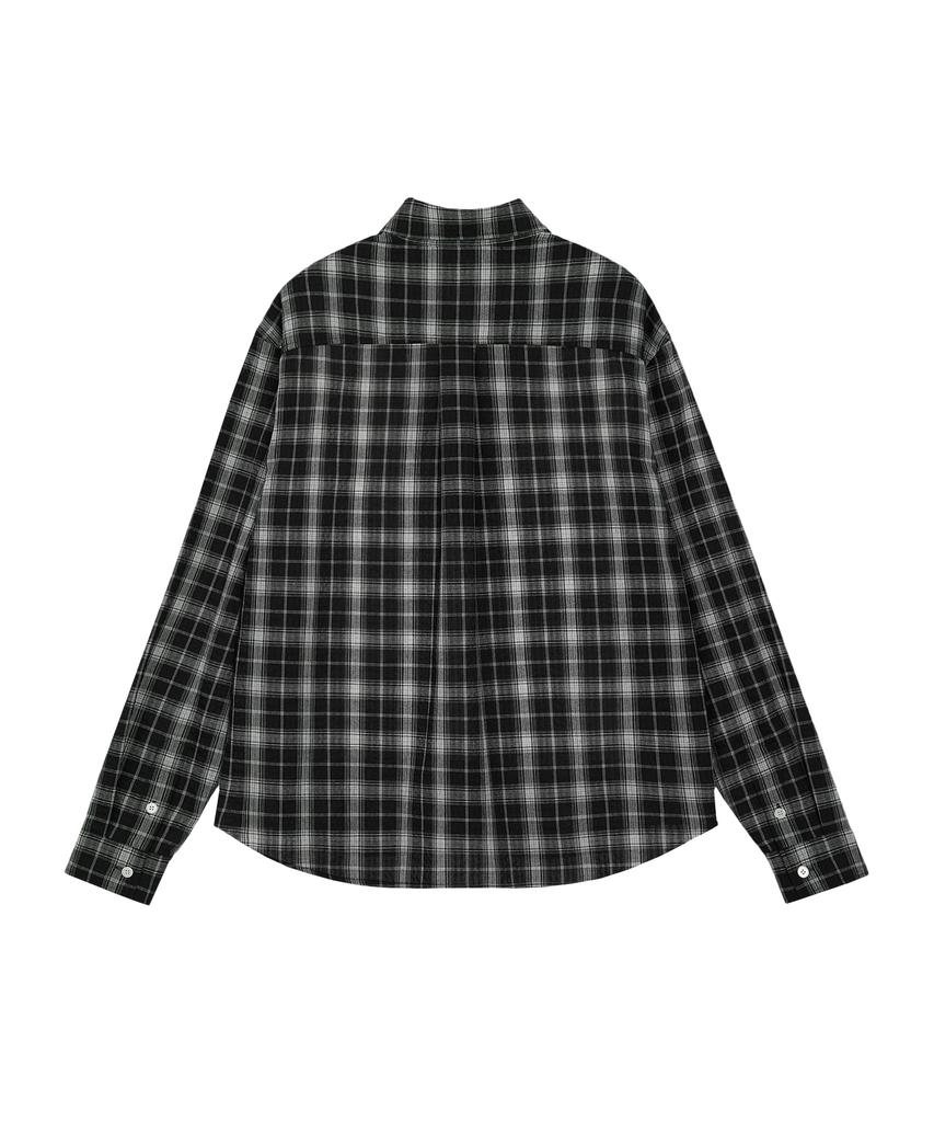 REST&RECREATION Oversized Check Shirt - Black