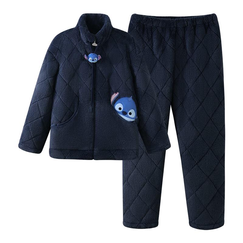 Jingyun Disney Men s Super Soft Coral Fleece Pajama Set XL