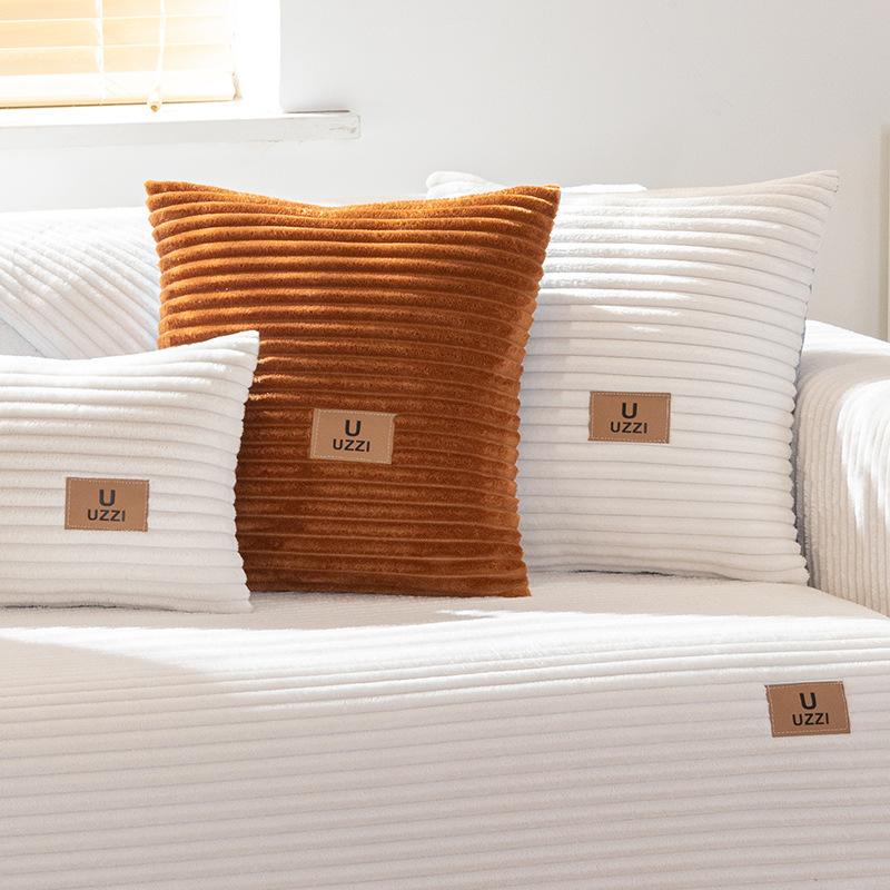 Sofa Cushion Winter Thickened Fleece Non-Slip Simple Modern Cushion Sofa Cover Cover Towel Flannel
