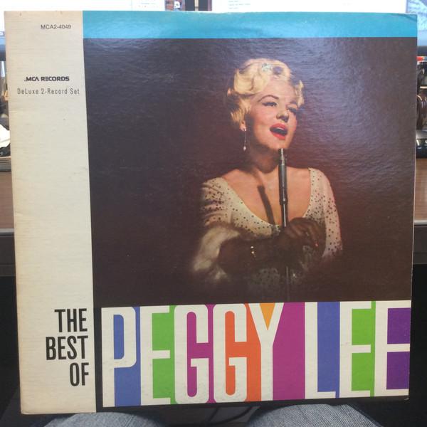 Виниловая пластинка PEGGY LEE The Best Of Peggy Lee MCA24049 MCA Records 1980 Канада Джаз Б/у