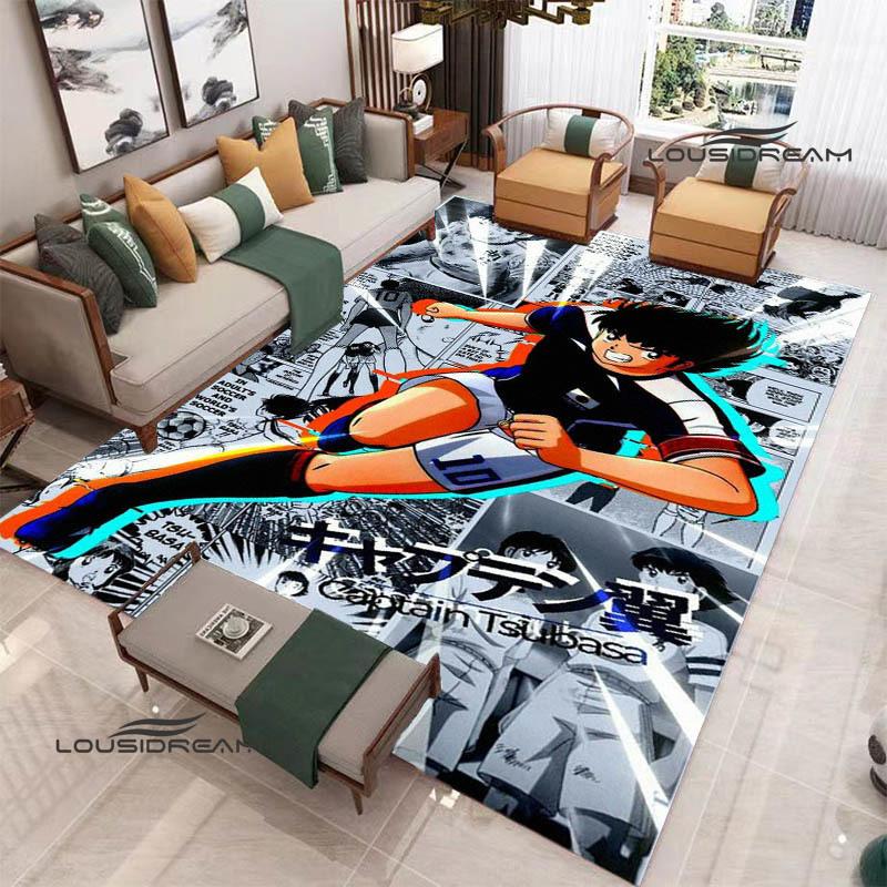 2026 Captain Tsubasa Cartoon Carpet Living Room Bedroom Carpet Balcony Bathroom Non-slip Door Mat Photography Props Birthday Gift