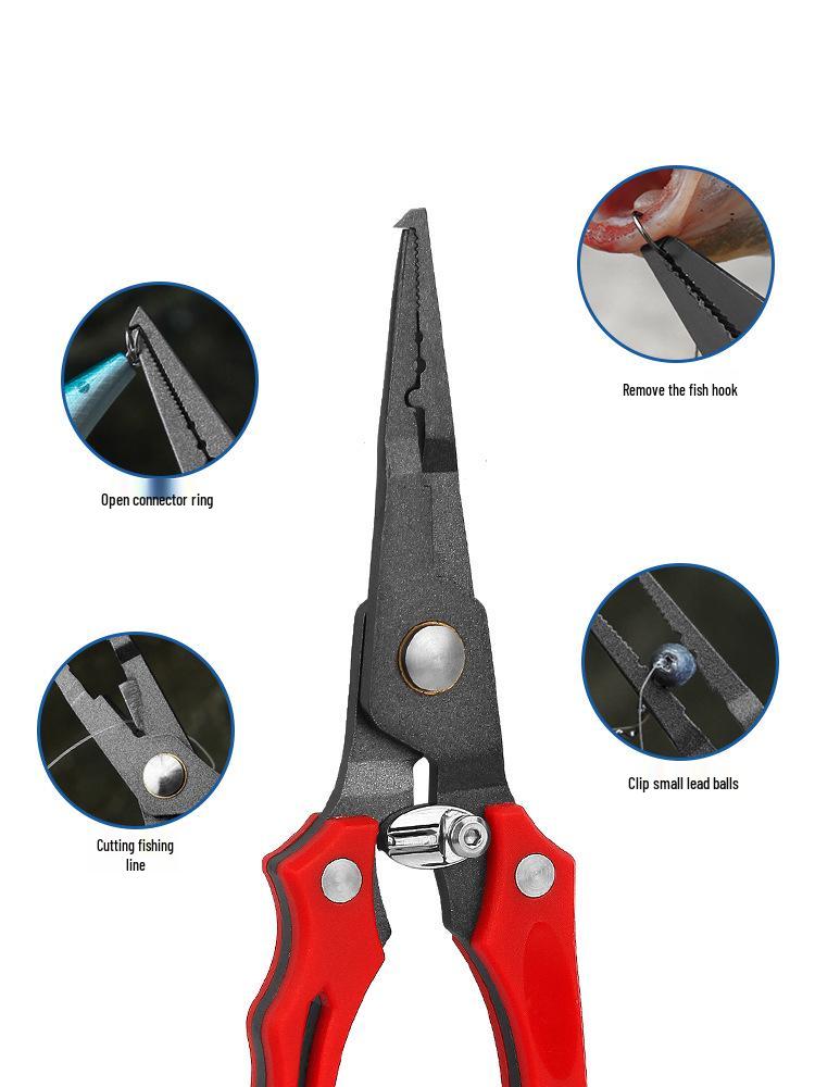 Portable Multi-functional Fishing Pliers - Lightweight Hook Remover & Line Cutter for Outdoor Use