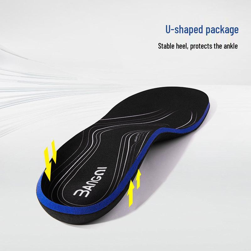 Insole for Flat Feet: Arch Support, Shock Absorption, Sweat-Absorbing for Men & Women - Ideal for Sports & Casual Shoes