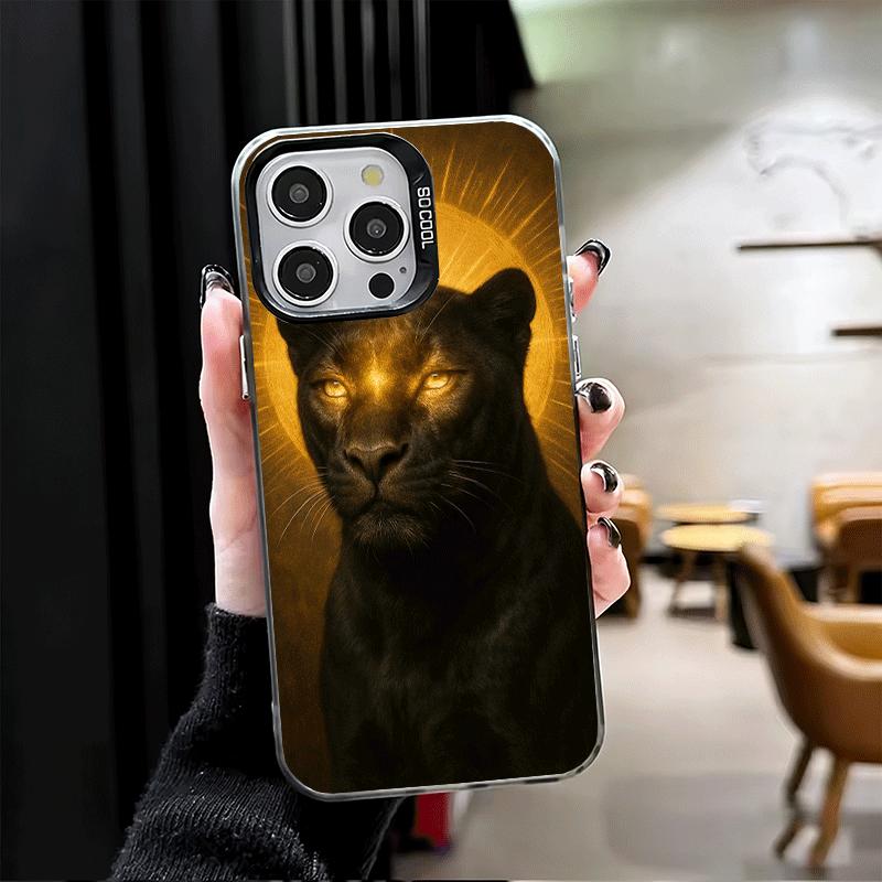 Black Panther Cool Animal Shockproof Phone Case for iPhone 17 Air 16 16E 15 Pro Max 14 Plus 13 Mini 12 Back Cover Anti Fall Fund