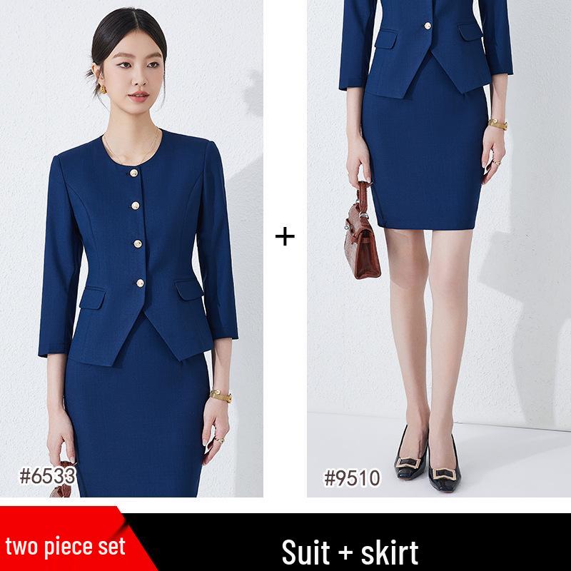 Women's Professional Workwear Suit: Skirt Set for Hotel, Salon, and Jewelry Store Managers