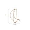 20pcs Moon Paper Clip rose gold Paper Clips Golden Plating Paperclip Cute Office Stationery Pin Silver Moon