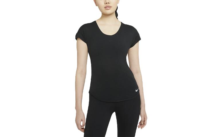 Nike Drop Shoulder Sleeve T Shirt Women s Black CZ9611-010 M