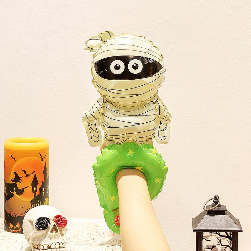 Halloween Pumpkin Lantern Balloons with Handheld Sticks for Party and Kindergarten Decorations