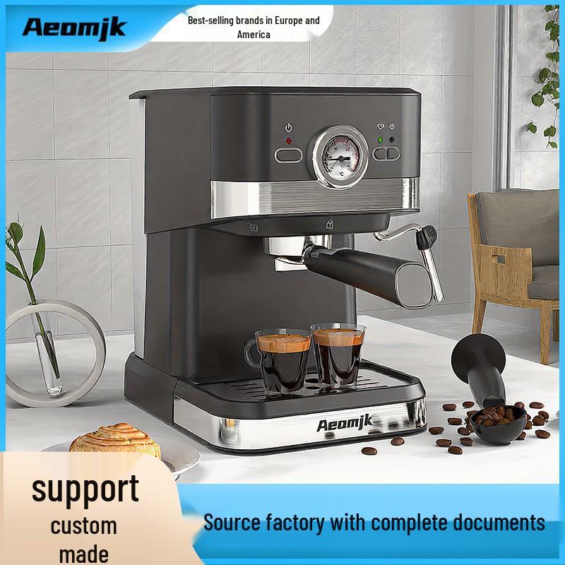 Aeomjk US Semi-Automatic Italian Espresso Machine with Milk Frother and Steam Function, Model 3110.