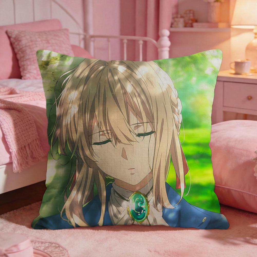 Violet EEvergardens Anime Cushion Cover Premium Comfort Reversible Pillow Cove Two In One Design For Any Room  Car Interior