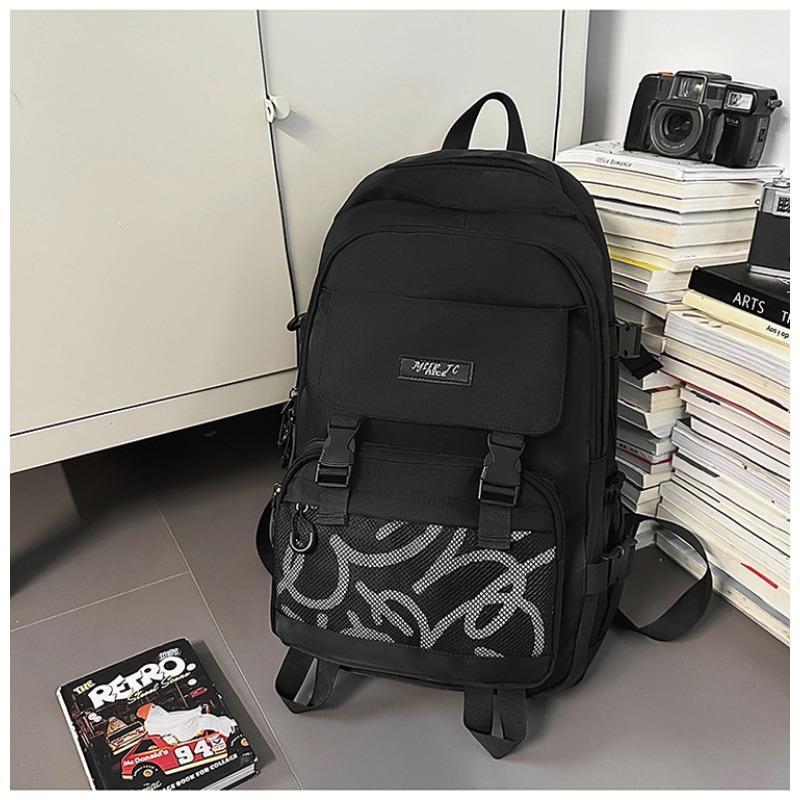 School Bag New High-value Tooling Style Fresh and Simple Backpack Couple Light Travel Large Capacity Backpack