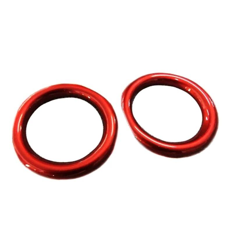 For Toyota CHR C-HR 2017 2018  Car ABS ABS Chromium Red Cover Trim Front and Back Tail Rear Fog Light Lamp Frame Stick Part