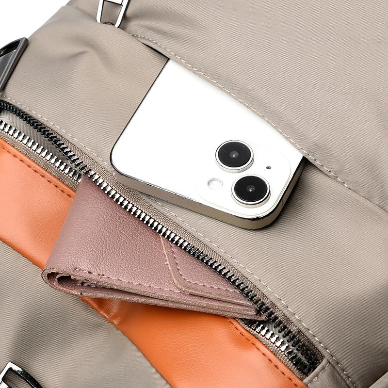 Multifunctional Shoulder Bag Women's Backpack Student Schoolbag Large Capacity Nylon Bag