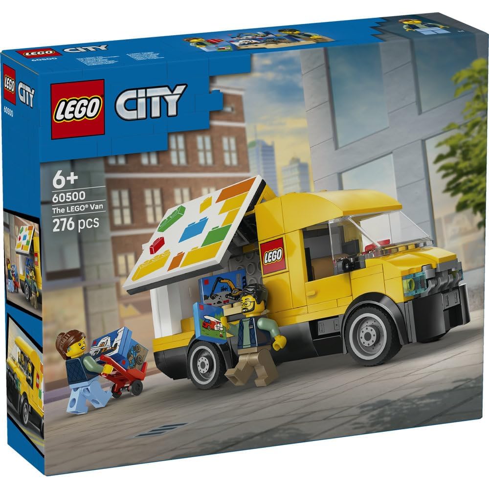 LEGO City Delivery Van Toy Set for Kids 6-9 Years Old, Building Blocks, Vehicle Model