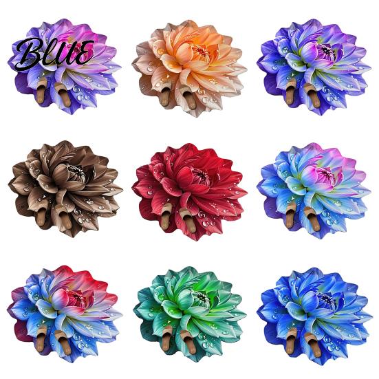 Wood Flooring Rug Contemporary Area Bathroom Mat Non-Slip Absorbent Flower Floor Decorative 3D Realistic Pattern