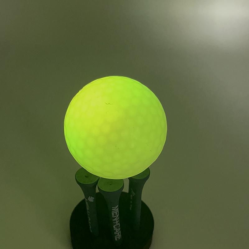 1Pc Colorful Led Light Up Golf Balls Night Golf Ball Official Size Weight Glow In Dark Perfect For Golf Long Distance Practice