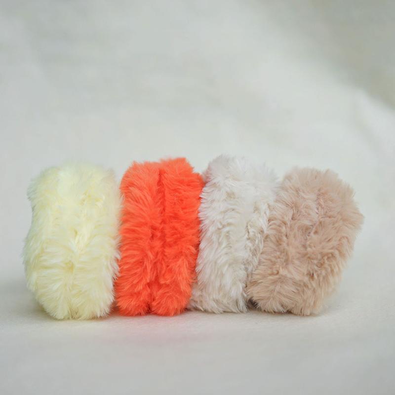1PC Toys Plush Dolls Twisting Sticks Imitation Rabbit Hair Fluffy Toys Materials Miniature Doll