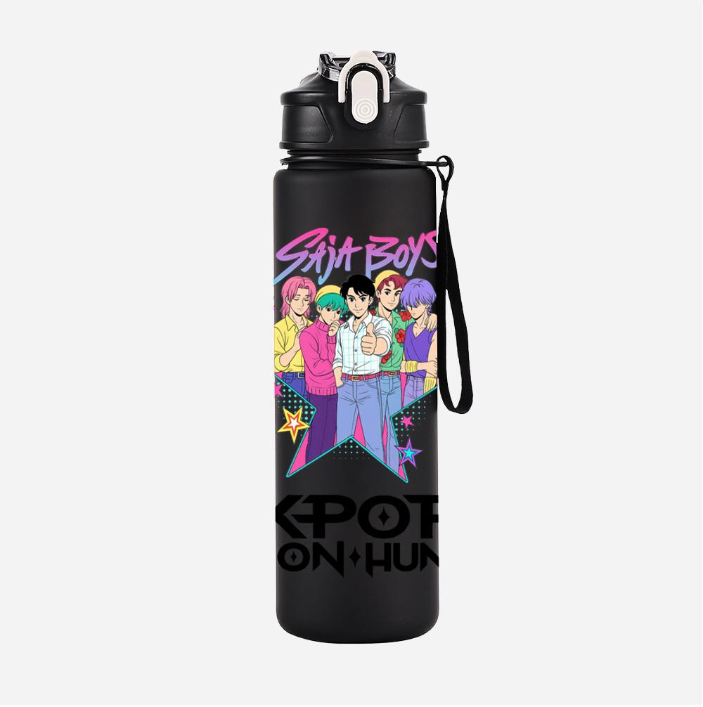 Anime Demon Hunters Printed Character Water Cup Demon Hunters Outdoor Portable Drinking Bottle for Boy Girl Gift
