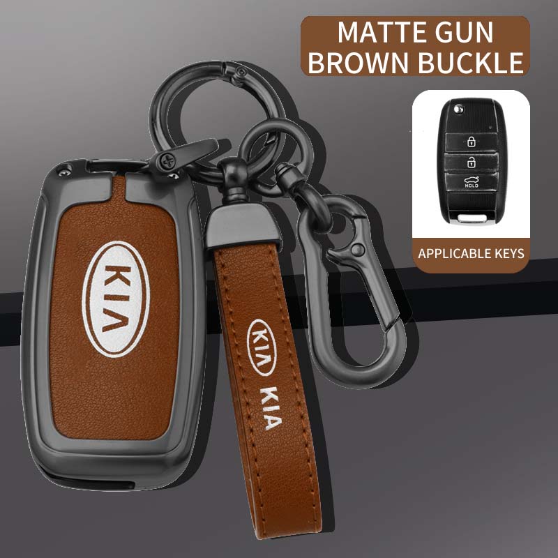 2026 Hot Car Sticker Zinc Alloy Car Key Case Cover Shell For Kia Rio 3 K2 Ceed Cerato K3 Sportage 4 Picanto K5 Optima Sorento Fo