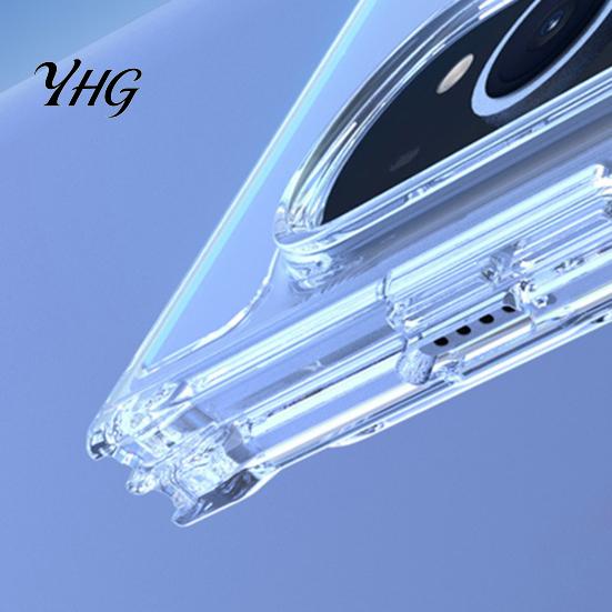 Durable Anti Oxidation Case Magnetic Clear for IPhoneDuo 2026, TPU Anti-Yellowing Phone Cover Ergonomic Grip Protective with Precise Cutouts,