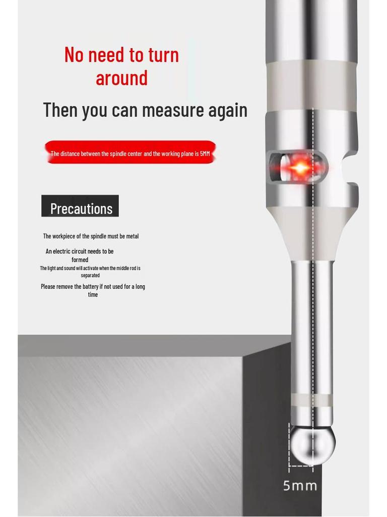 High-Precision Non-Magnetic Ceramic Optical CNC Edge Finder Tool