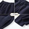 Casual suit set for men in spring, slightly elastic and easy to maintain, elastic knitted casual pants, casual suit two-piece set for men