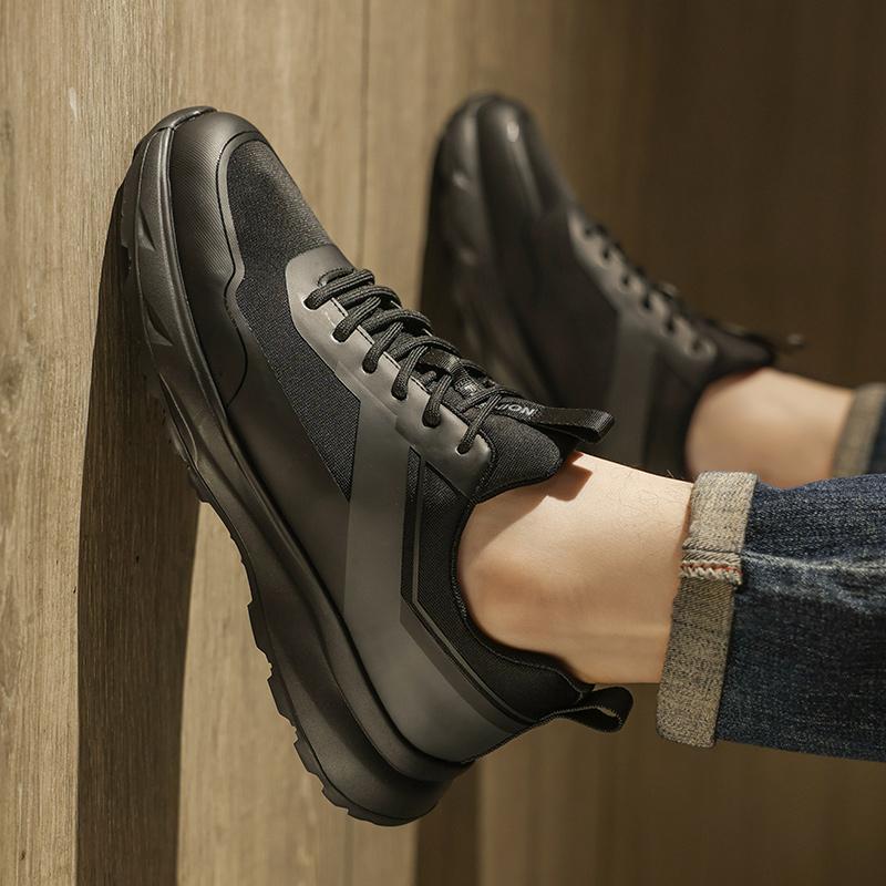 Fashion Versatile Fashion Trainers New Design Leisure Sneakers Training Tennis Shoes Genuine Leather Men's Walking Footwear Casual Shoes