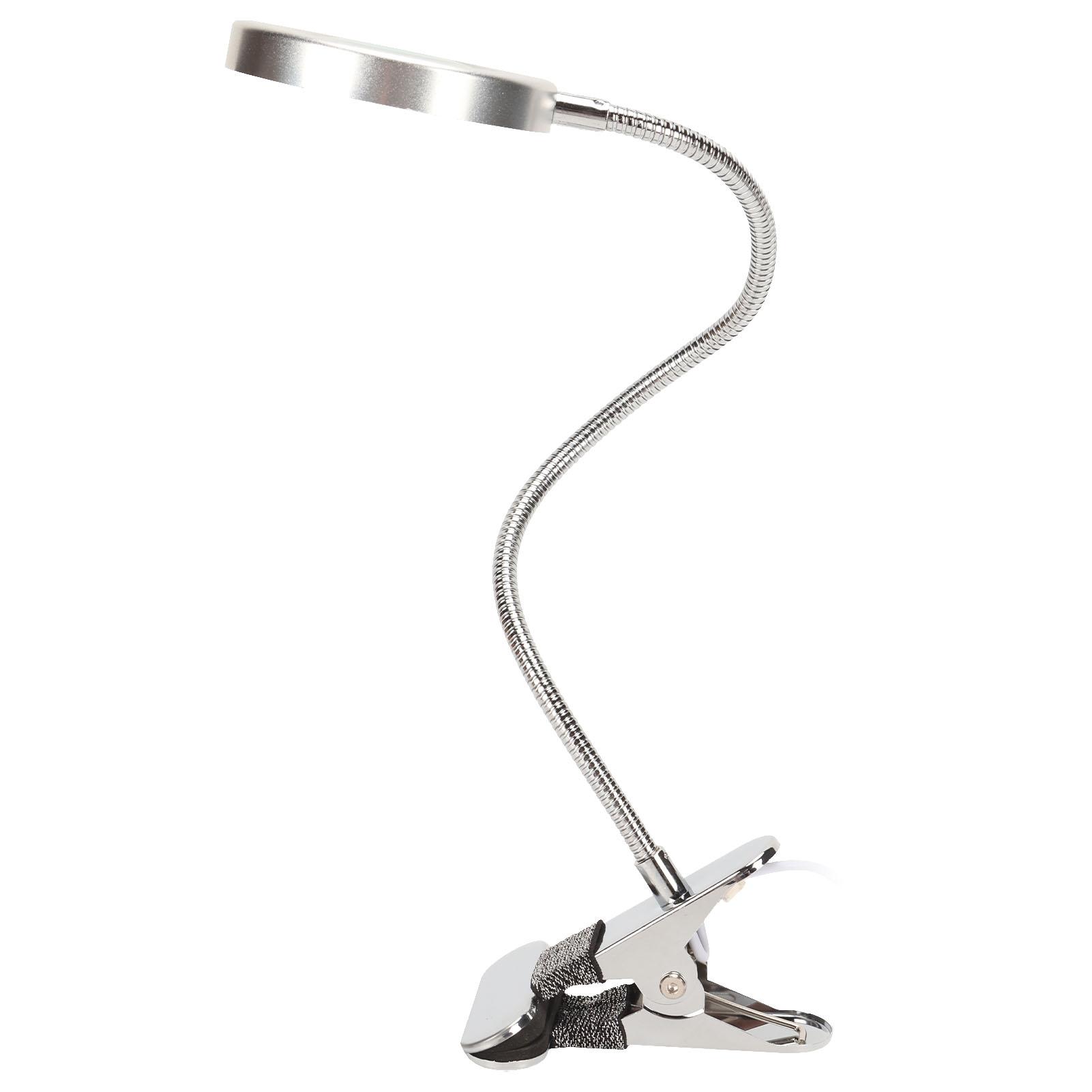 

Увеличительное настольное лампа 3 цветовых режима 500LX Гибкая гусиная ножка Защита глаз Регулируемая лупа с зажимом