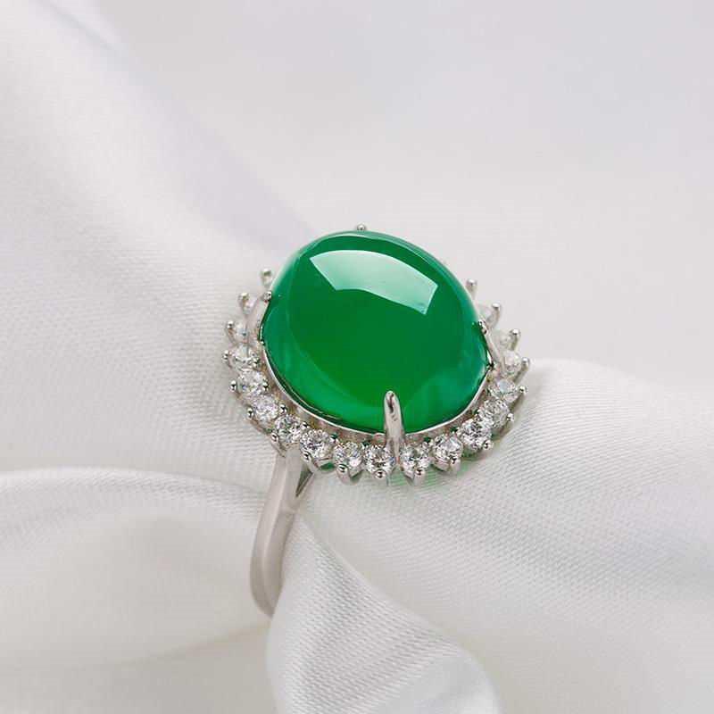 

Green Natural Jade Ring Jade Opening Adjustable Ring Mother S Day Beautiful Jade Ring Jewelry Wholesale