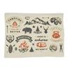 Camping Lake Graphic Blanket Flannel Throw for Home Sofa Bedspread xcm