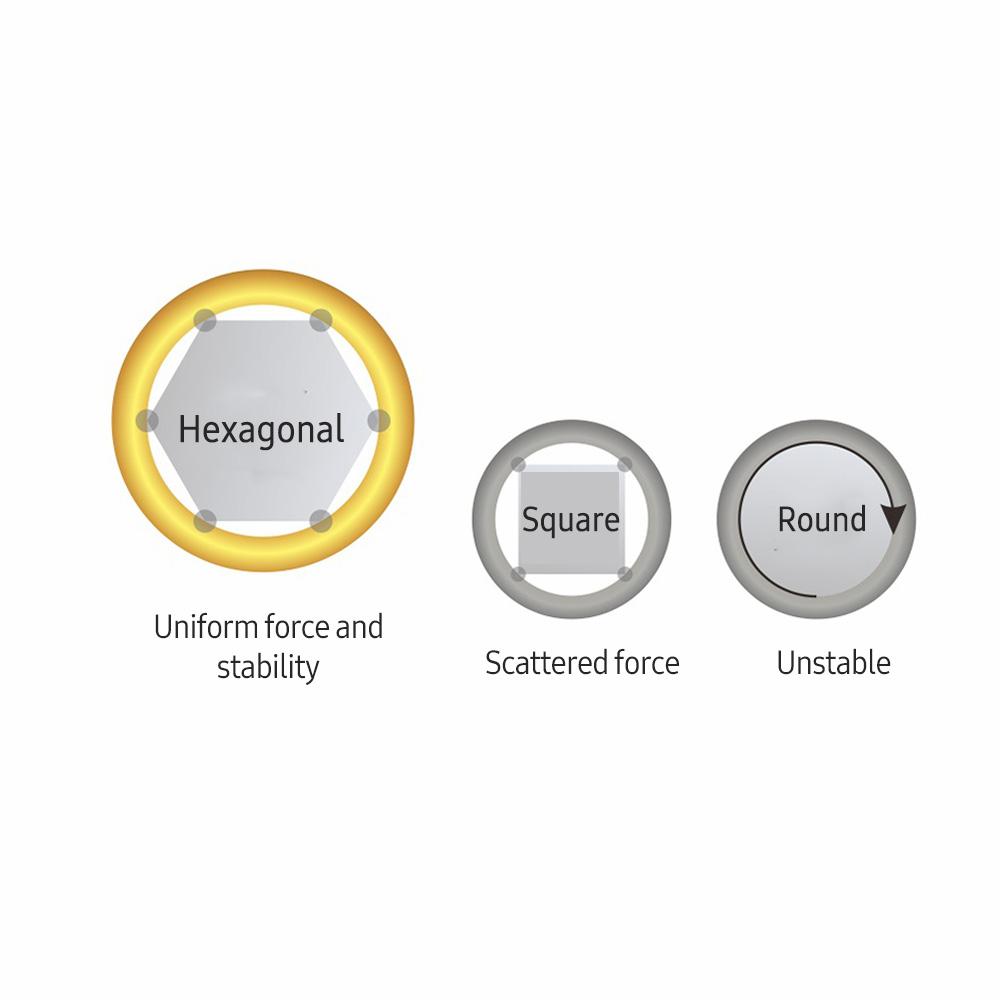 ZIKO S-012 Acoustic Guitar Strings 6 String Set (.012-.053) Hexangular Steel Core and Phosphor