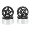 4pcs RC Car Wheel Professional Aluminium Alloy Replacement RC Wheel Rims for 1 10 RC Cars Black