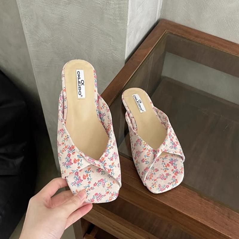 Fashion SUOJIALUN 2025 Summer New Candy Color Women Slipper Fashion Open Toe Slip On Slides Soft Flat Heel Outdoor Dress Beach Sandal