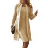 New women's color lace cardigan dress two coats wish