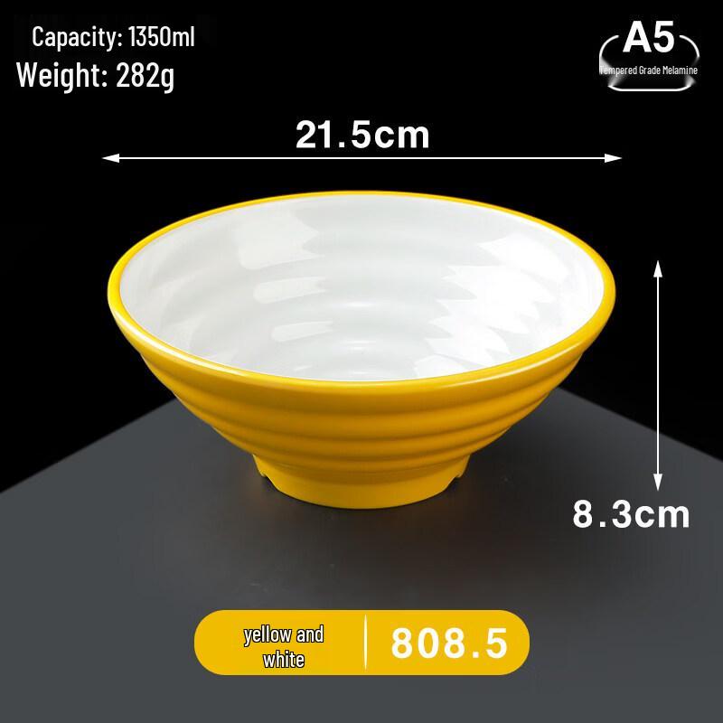 A5 Melamine Imitation Porcelain Ramen & Soup Bowl
