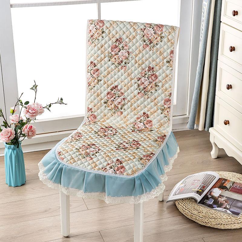 1PCS Lace Dining Chair Covers Removable Washable Spandex Jacquard Chair Protector Mat for Home Wedding Party Banquet