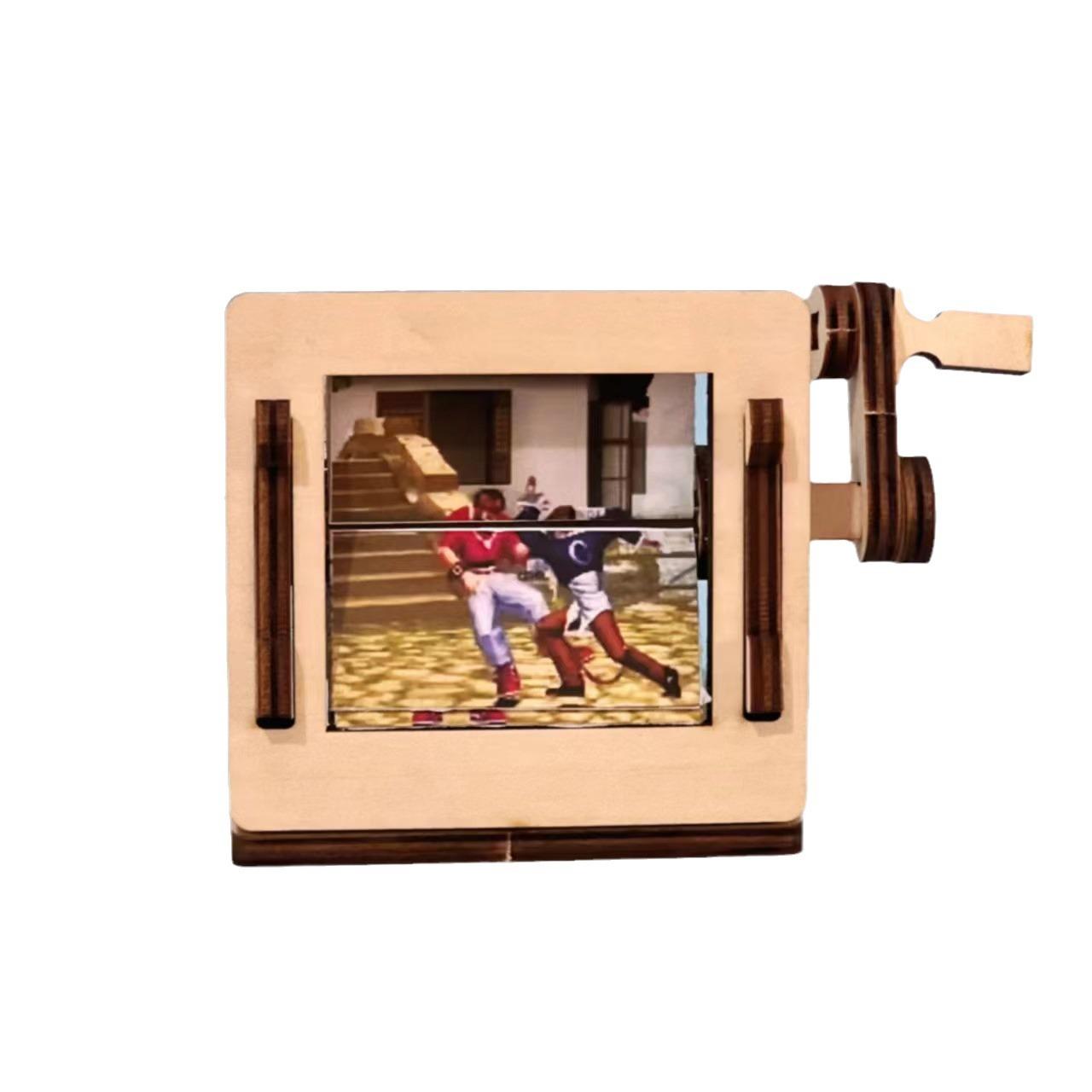 

12 шт. Фото DIY Ручная работа Технология Малое производство Милый шлепок собаки Вращающаяся машина для рисования Настольный Смешной Снятие стресса коричневый