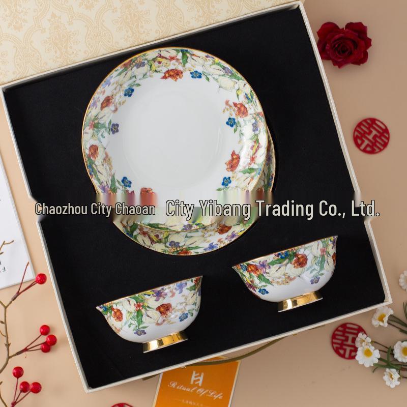 Blue & White Bone China Coffee Cup & Saucer Set - Afternoon Tea Gift, Housewarming or Wedding Present